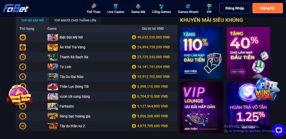 Khuyến mãi thành viên mới 79club